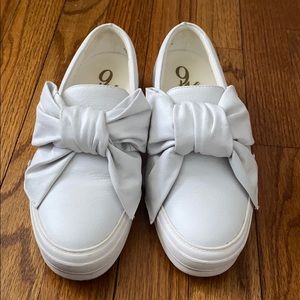White slip on sneakers
